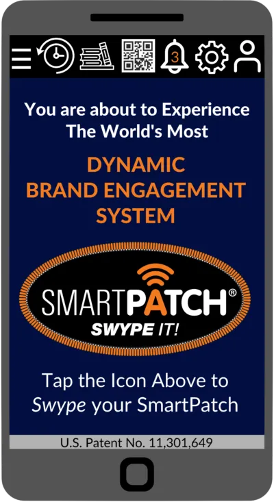 gray phone mockup display smartpatch app