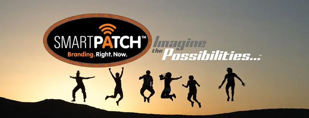 smartpatch logo and the word imagine the possibilities in with sun setting